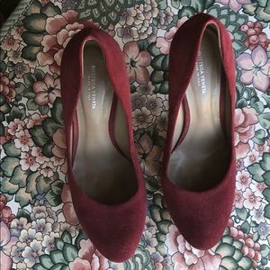 Bottega Veneta spike heels suede pumps marooned